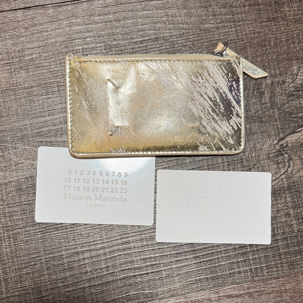 Maison Martin Margiela Metallic paint Wallet